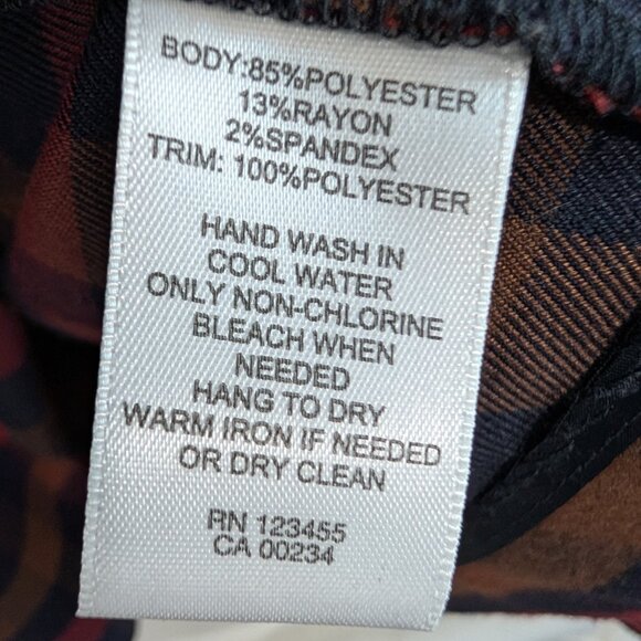 Design Lab Lord & Taylor Open Blazer Plaid Flannel Relaxed Fit Large Pockets - Picture 13 of 13